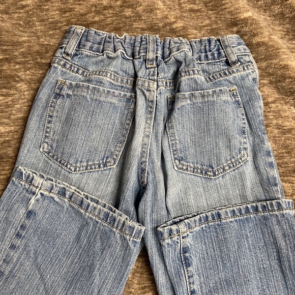 Girls Jeans. EUC size 8. Bootcut with elastic waistband. Crazy 8 brand - Picture 10 of 11